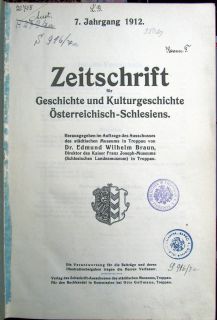 Jahrbuch Osterreichisch Schlesien 1912 Troppau Jaegerndorf Bennesch