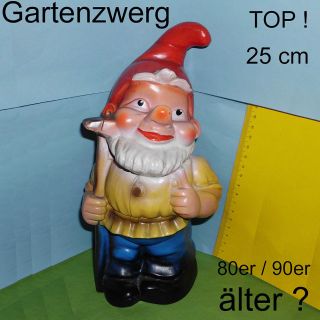 Gartenzwerg Zwerg Wichtel Gnom Garten Figur, mit Harke ca. 25cm