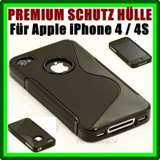 iPhone 4 4S EDLE S LINE TPU SILIKON SCHUTZ HÜLLE BUMPER CASE TASCHE