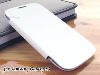 Weiß Leder tasche Flip Case AKKU Deckel Cover für Samsung Galaxy