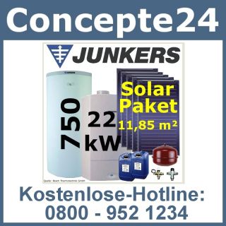 Junkers Eco ZSB 22 3 E 22 kW FKT5 Gas Brennwert Gasheizung Gastherme