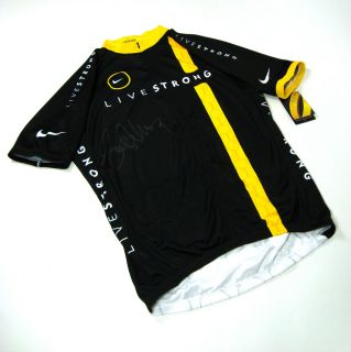 Lance Armstrong Signed LIVESTRONG Nike Cycling Jersey Sz. L