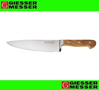 NEU Giesser 8280 Kochmesser 20cm Olivenholz 8 chefs knife olive wood