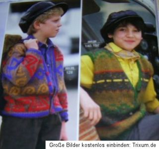 Kinder Maschen Burda 1991 Bilder im Text Stricken Strickheft