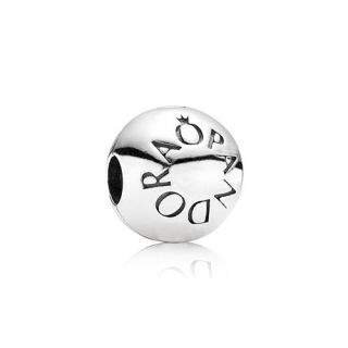 Pandora 925 Silber Clip mit Pandora Logo 791015