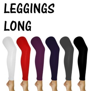 Leggins Long S/M M/L Microfaser Leggings 8 Farben