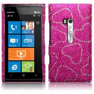 Diamante Case Cover For Nokia Lumia 900 / Full Silver, Pink, Black