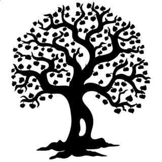 WANDKINGS Wandtattoo Herzchenbaum Baum Herz [Größe & Farbe