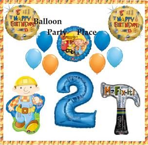 BOB THE BUILDER TOOLS HAMMER party supplies balloons SECOND 2ND
