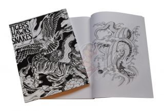 Tigers, Hawks, Snakes Tattoo Flash Book   Horimouja Japanese Style