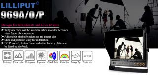 New Lilliput 969A/O/P BNC Composite HDMI Out Broadcast Director DSLR