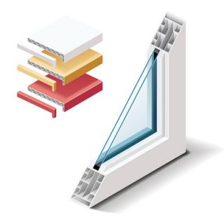 Kunststofffenster 1000 x 1400 mm weiß WSG 1.1 Kunststoff Fenster Dreh