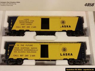 Märklin 3462 Diesel Lok GM EMD F7 mit 10 Wagen der Alaska Railroad H0