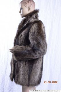 PELZJACKE aus Waschbär Pelz pelzmantel chaqueta de piel de mapache