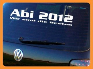 Autoaufkleber Abi 2012