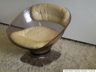 Schalen Sessel Plexiglas Acrylglas aus den 60er/70er Jahren Joe