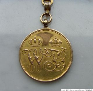 Opas Kriegsdenkmünze 1864 an der alten Taschenuhrkette, selten