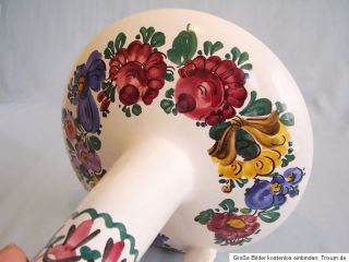 Große Vase Gmundner Keramik Bauernblume handgemalt