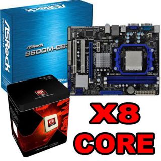 Motherboard and CPU Bundle ASRock 960GM GS3 AMD FX 8150 X8 Core
