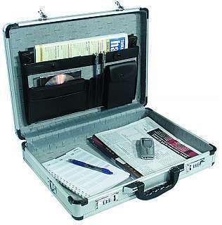 Alu Aktenkoffer McDrill Brief Case 18 silber, Maße 45,5x33x10,5cm