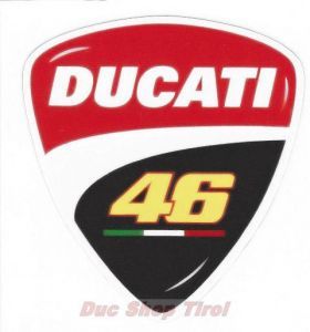 Aufkleber Ducati 46 Valentino Rossi im Corse Design
