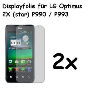Hochwertige Premium Schutzfolien für LG Optimus Speed 2X P990