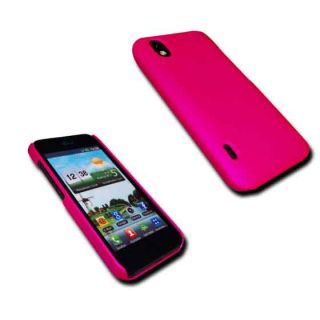 Crytsal Case Tasche Cover Pink f. LG P970 Optimus Black Handy Etui