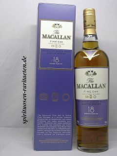 The Macallan 18 Years Fine Oak 43% Single Highland Malt Scotch Whisky