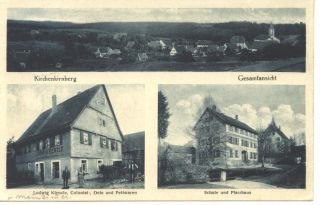 Kirchenkirnberg Geschäft Kienzle Schule gl1931 4.971