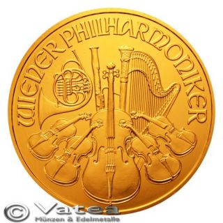 Österreich Wiener Philharmoniker 2012 1 Unze Oz Gold
