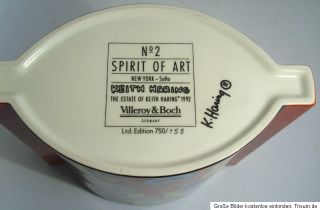 Eine traumhaft schöne Vase von Keith Haring, hergestellt 1992 und