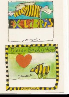 Janosch Sticker Postkarte Aufkleber viele Motive Stickerbogen