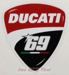 Aufkleber Sticker Ducati 69 Nicky Hayden im Corse Design NEU