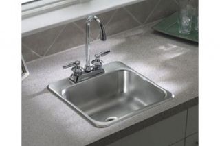 Sterling B153 2 Entertainment Sink 15 x 15 x 5 1/2 Stainless Steel