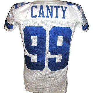 Chris Canty #99 2008 Cowboys Game Used White Jersey