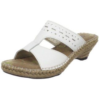 Bella Vita Womens Pedril Sandal,White,8.5 E US Shoes