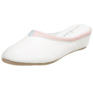  Daniel Green Womens Vera Wedge House Slipper,White,6 N US: Shoes