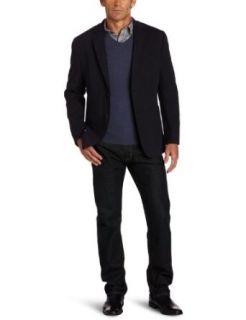 Tommy Hilfiger Mens Trim Fit Knit Blazer: Clothing