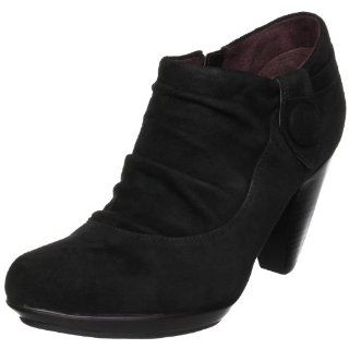 indigo by Clarks Womens Hedda Ankle Boot,Black Suede,9.5 M US Shoes