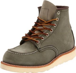 Wing Heritage Mens Classic Work 6 Inch Moc Toe Boot   Suede Shoes