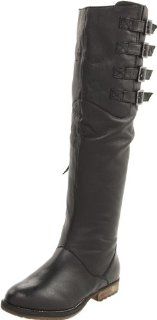 Madden Womens Miidori Boot,Black Leather,6 M US Steve Madden Shoes