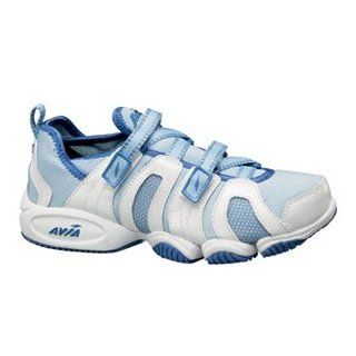 Womens 606 Aqua Trainer Water Aerobics Shoes Size 11 white/sky/blue