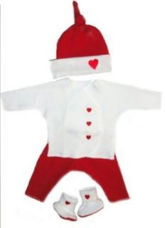 Valentine Hearts Baby Clothing Set: Clothing