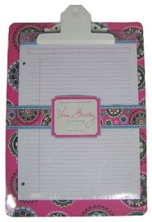 Vera Bradley Cupcakes Pink Clip Notes Clipboard Set