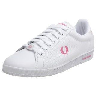 Womens Pin Punch Tennis Shoe,White/Pink,3.5 UK (5.5 M US) Shoes
