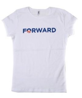 Womens President Obama Forward Campaign White T Shirt
