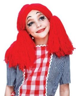 Girls Rag Dog Will Red Pig tails: Clothing