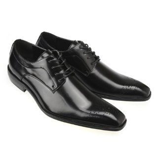 Mans Dress Shoes Medallion Shoes, Black, 50 EU (US Mens 17 M) Shoes