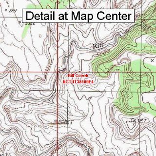USGS Topographic Quadrangle Map   Rill Creek, Utah (Folded
