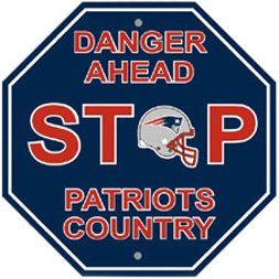 NFL New England Patriots Stop Sign: Sports & Outdoors